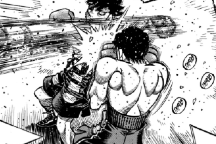 Lire Manga Hajime no Ippo Chapitre 1498 Scan VF, Échanger des coups à une vitesse déraisonnable