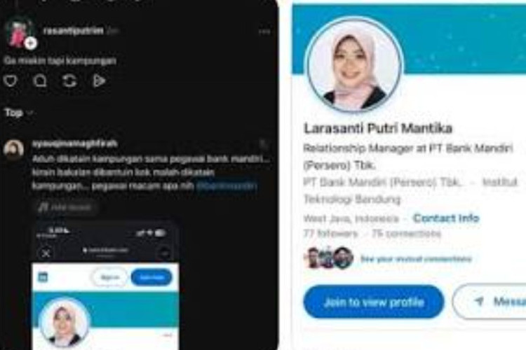 Awal Mula Larasanti Putri Mantika Viral, Manager Bank Mandiri Bikin Gempar Usai Hina Nasabah 'Kampungan'