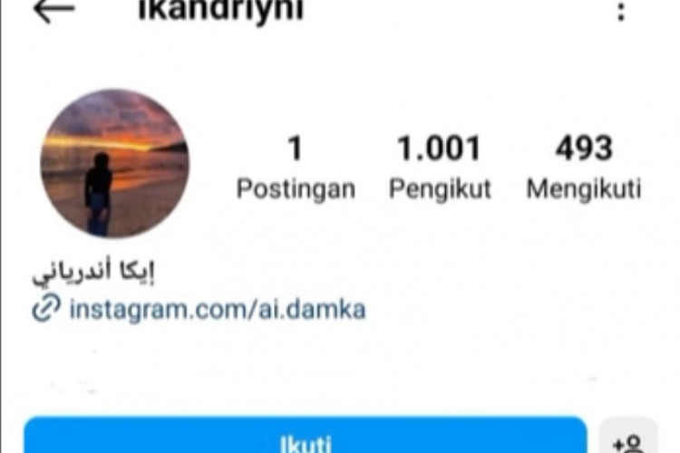Inilah Akun Instragram Ika Andriyani yang Jadi Serangan Netizen! Ternyata Mahasiswi Baru di Unand