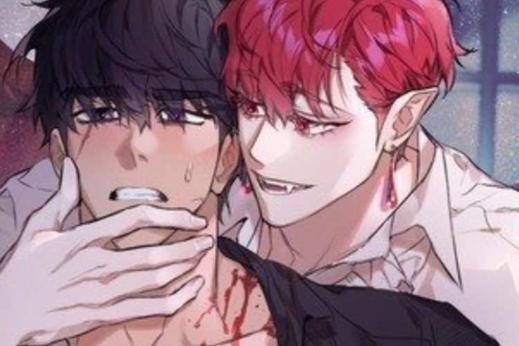 Link para ler Manhwa BL Bitten by Moonlight PT BR Capítulo Completo 1-7, Hipnose Altamente Erótica