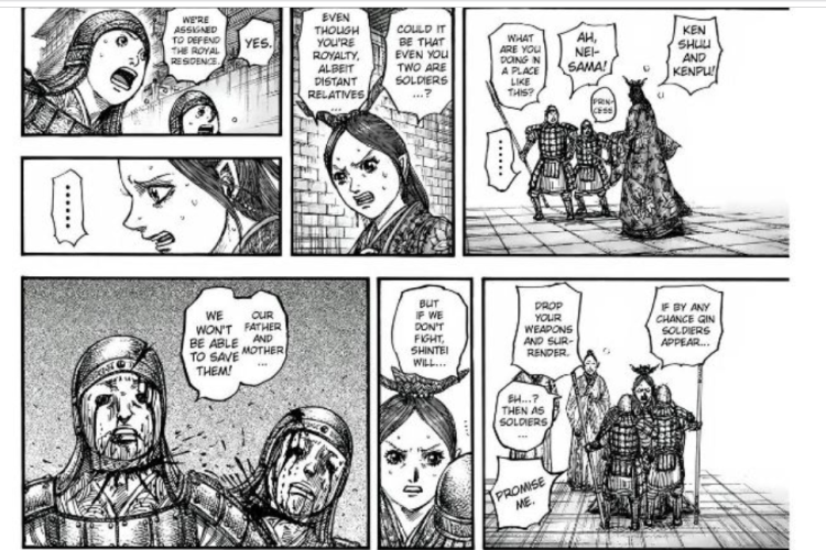 Lien Lire le Kingdom Manga Chapitre 838 Scan VF, Shin est prêt à mener une nouvelle guerre !