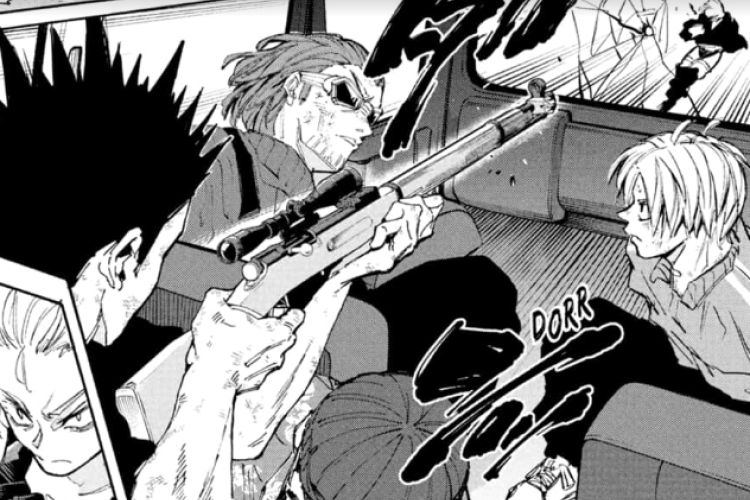 Lire le RAW Sakamoto Days Manga Chapitre 222 VF Scan, Shin tente de sauver Sakamoto