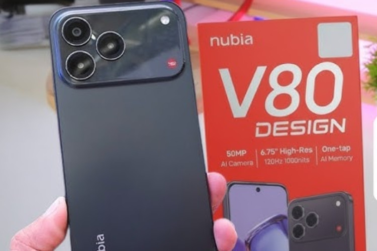 Sejutaan Doang! HP Nubia V80 Design Mirip Banget Sama iPhone 17: Cek di Sini Speknya
