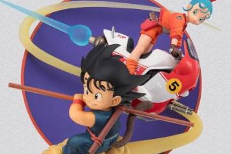 La Statue Légendaire de Goku & Bulma à Moto Fait Son Grand Retour pour les Collectionneurs de Dragon Ball