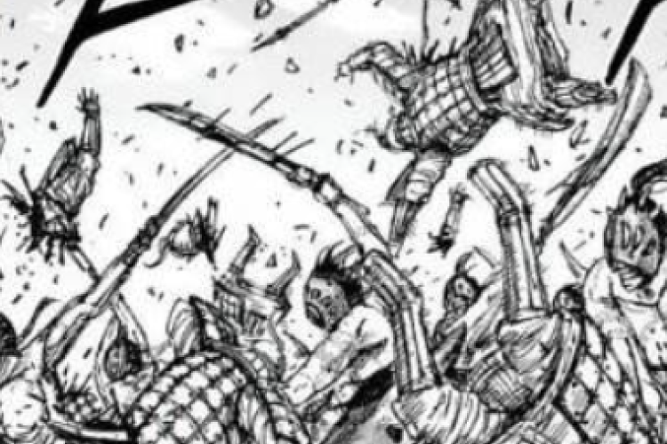Spoiler dan Link RAW Manga Kingdom Chapter 858 Bahasa Indonesia, Empat Unit Besar Pasukan Membantai dengan Brutal