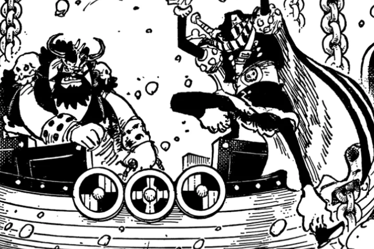 Lecture En Ligne Manga One Piece Chapitre 1153 Scan VF FR, Le roi Harald est Montré en Train de Créer le Chaos