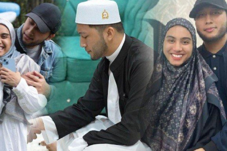 Sebarkan Dakwah Sayangi Istri, Artis Malaysia Alif Teega Poligami Aisyah Hijanah yang Hamil 5 Bulan!