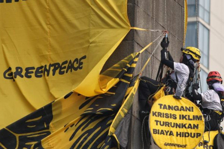 Sempat Ditahan Berjam-jam di Polda Enam Aktivis Greenpeace Akhirnya Dipulangkan, Dinyatakan Tidak Penuhi Unsur Pidana