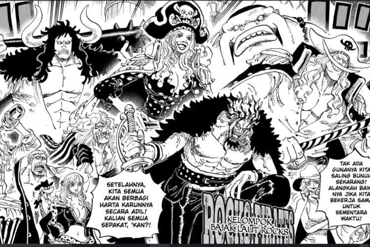 Lire le Manga One Piece Chapitre 1163 en Français, La bataille du groupe de pirates Rock