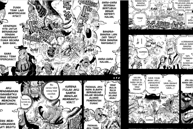 Update RAW! Lien Lire le Manga One Piece Chapitre 1168 Scan VF, Les attaques ne cessent jamais !