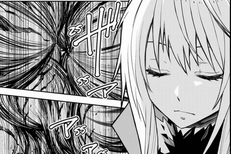 Spoilers el Manga Tensei Shitara Slime Datta Ken Chapitre 131 Scan VF, Coincé dans une situation compliquée