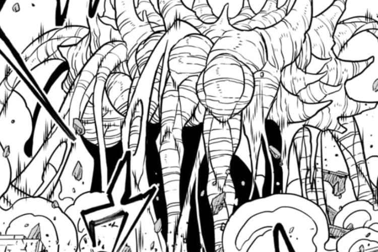 Update Terbaru Manga 8Kaijuu (Kaiju No. 8) Chapter 130 Bahasa Indonesia, Pukulan Telak Kafka Membuat Inti Monster Hancur Lebur