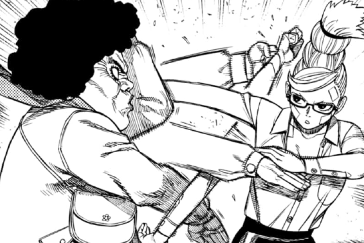Manga Dandadan Chapitre 196 Scan VF RAW Scan, Le sort d'Okarun est en jeu.
