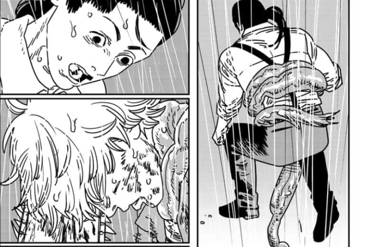 Update! Spoilers du Manga Chainsaw Man Chapter 215 en Français, Chainsaw Man Terrassant l'Ennemi