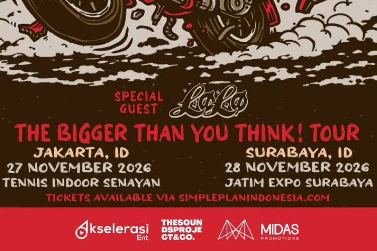 Harga Tiket Konser Simple Plan di Jakarta dan Surabaya 27-28 November 2026, Pasang Alarm Biar Nggak Ketinggalan Warnya
