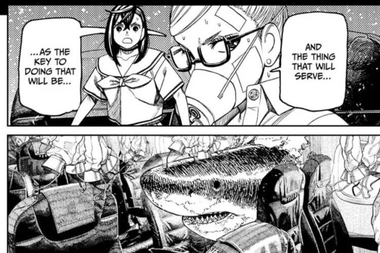 Spoilers et Calendrier des Mangas Dandadan Chapitre 196 Scan VF, Le travail de Momo et Kinta