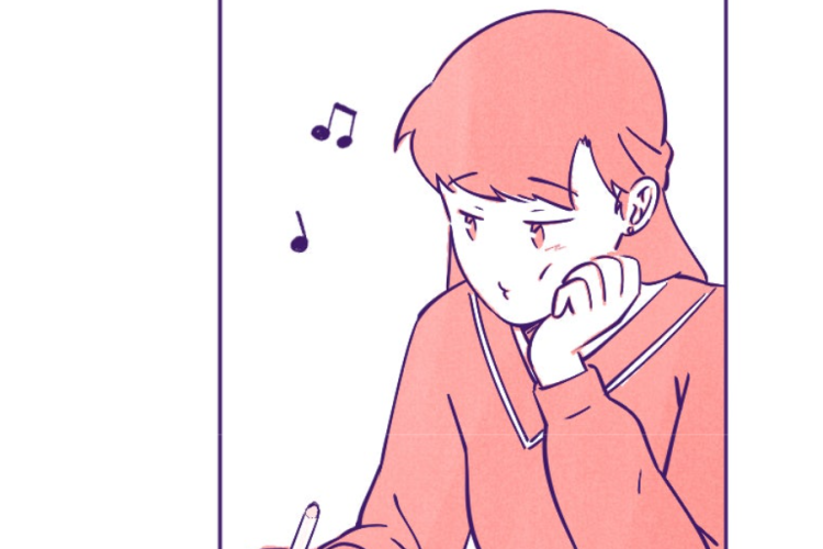 Spoilers Webtoon BD Just Dance Chapitre 6 Scan VF, Inspiration pour une nouvelle chanson