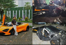 Harga Supercar McLaren Capai Rp9 M Kecelakaan di Sukoharjo, Hancur Hingga Terbelah Diduga Karena Ban Pecah!