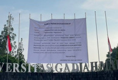 Viral Spanduk di Gerbang Masuk UGM Berisi Surat Permohonan Maaf Terkait Prabowo-Gibran, Begini Klarifikasi Pihak Kampus